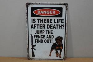 Novelty Metal Sign -Danger