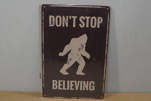 Novelty Metal Sign -Sasquatch