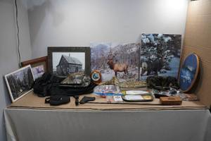 Large Assortment of Cabin Dcor and Hunting Gear