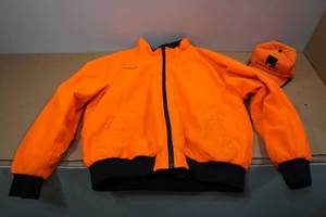 Ice Armor Blaze Orange Hunting Jacket with Ducks Unlimited Hat
