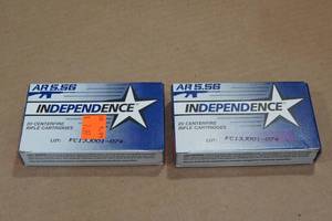 40 Independence 5.56 x 45mm 55 Gr FMJ Ammo