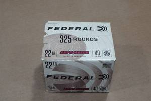 325 Federal Automatch .22 LR 40 Gr LRN Ammo