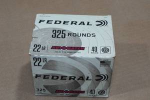 325 Federal Automatch .22 LR 40 Gr LRN Ammo