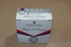 25 Federal Field & Range 12 Gauge 2-34 7-12 Shot Shotshells