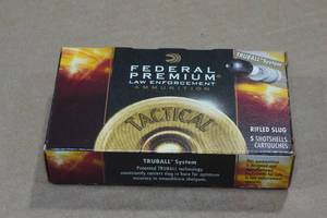 5 Federal LE 12 Gauge 2-34 Truball Rifled HP Slugs