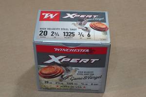 25 Winchester Xpert 20 Gauge 2-34 Steel 6 Shot Shotshells