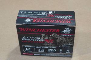 10 Winchester Long Beard XR 12 Gauge 3-12 4 Shot Turkey Shotshells