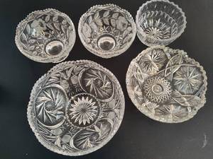 Lot of Crystal Serving Bowls