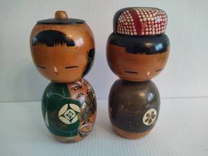 Vintage KOKESHI Japanese Wooden Bobble Head