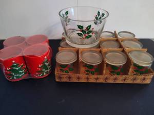 Lot of Holiday Glassware