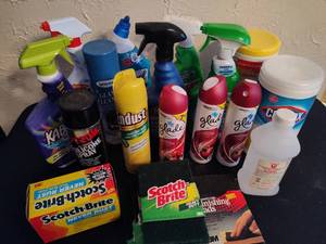 Lot of Assorted Cleaning Supplies