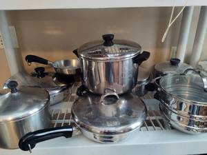 Lot of Assorted Stainless Steel Pots & Pans