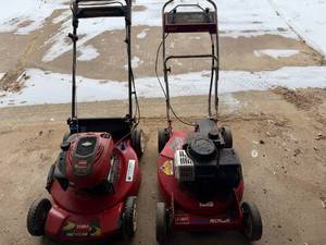 Two Toro Lawnmowers Not in Working Condition
