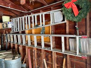 Two Metal Ladders