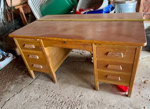 Large Wood Executive Desk