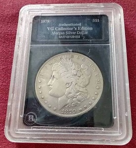 Slabbed 1879-S Morgan Dollar