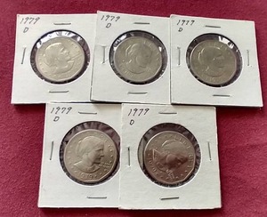 (5) Susan B Anthony Dollars