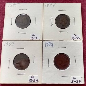 (4) Indian Pennies
