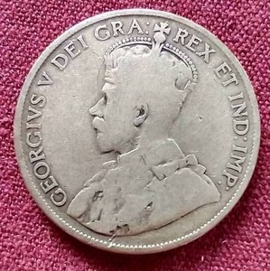 1918 Canada Silver 50 Cent Piece
