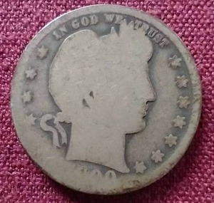 1900-S Barber Quarter