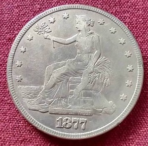 1877 Trade Dollar - Nice