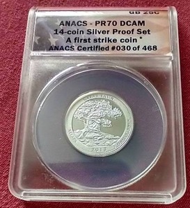 2013-S Silver Great Basin Quarter - ANACS PR70 DCAM