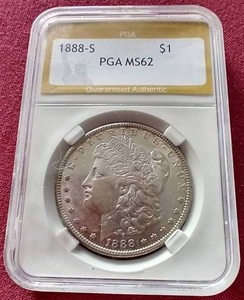 1888-S Morgan Dollar - PGA MS62 - KEY DATE