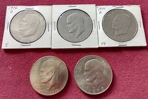 (5) Eisenhower Dollars