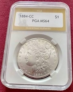 Stunning 1884-CC Morgan Dollar - PGA MS64