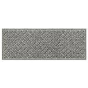 Bungalow Flooring WaterHog Cordova Medium Gray 35 in. x 85 in. PET Polyester Door Mat   Customer Returns See Pictures
