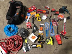 Lot of Assorted Tools and Hardware Various Models and Conditions     Customer Returns See Pictures