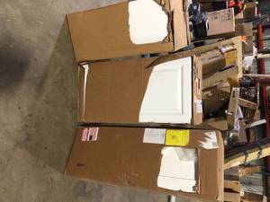 Lot of Assorted Kitchen Cabinets Various Models and Conditions Customer Returns See Pictures