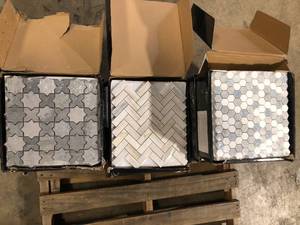 Lot of Mixed Assorted Ceramic Flooring Various Models and Conditions Customer Returns See Pictures