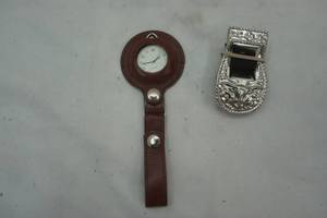 lot 8 image: pocket watch and kids nylon western belt