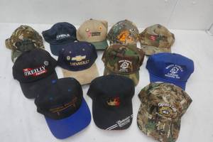 lot 49 image: NEW HAT LOT. 12ct. 2 slightly used.