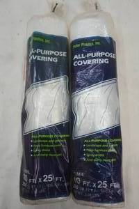 lot 55 image: 10x 25 all purpose covering. 3mm. NEW IN BAG. 2 rolls included in lot.
