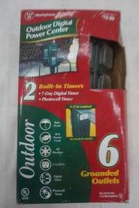 lot 80 image: Westinghouse Outdoor Digital Power Center NEW IN BOX