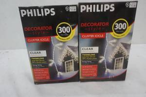 lot 83 image: Twinkling Icicle Lights. 15ft. x 2 boxes