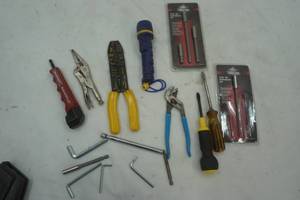 lot 90 image: hardware lot 3-pc bit extension kit new in package, variety of tools