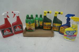 lot 101 image: Chemical Lot scrub free oxi clean bathroom cleaner, miracle-Gro, deer stopper, weed and grass killer