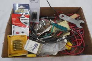 lot 154 image: Electrical hardware, fuses, plugs, lot