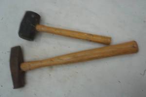 lot 157 image: Rubber and metal mallets