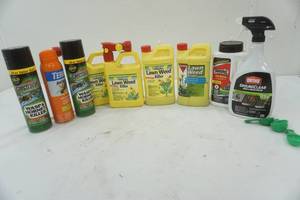 lot 271 image: yard chemicals and insect killer lot