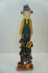 lot 381 image: Happy Harvest home decor 39 tall