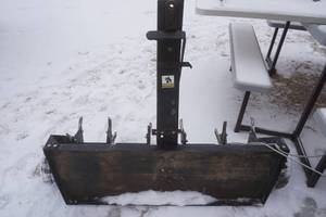 lot 396 image: pull behind aerator. possibly in need of tire repair