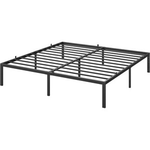 lot 7 image: Black Metal Bed Frame - King Size