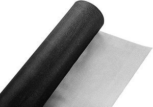 lot 11 image: Roll of Replacement Screen Material - Black and Gray Screen Mesh