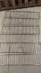 lot 12 image: Set of 6 Chrome Storage Shelving Racks