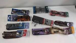 lot 41 image: Lot of 10 Foster Grant Reading Glasses in Various Strengths