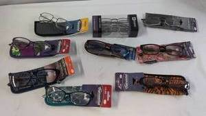 lot 42 image: Lot of 12 Reading Glasses with Protective Cases